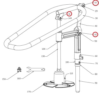 Стопорное кольцо SGA 10 нерж сталь Hallde 10335